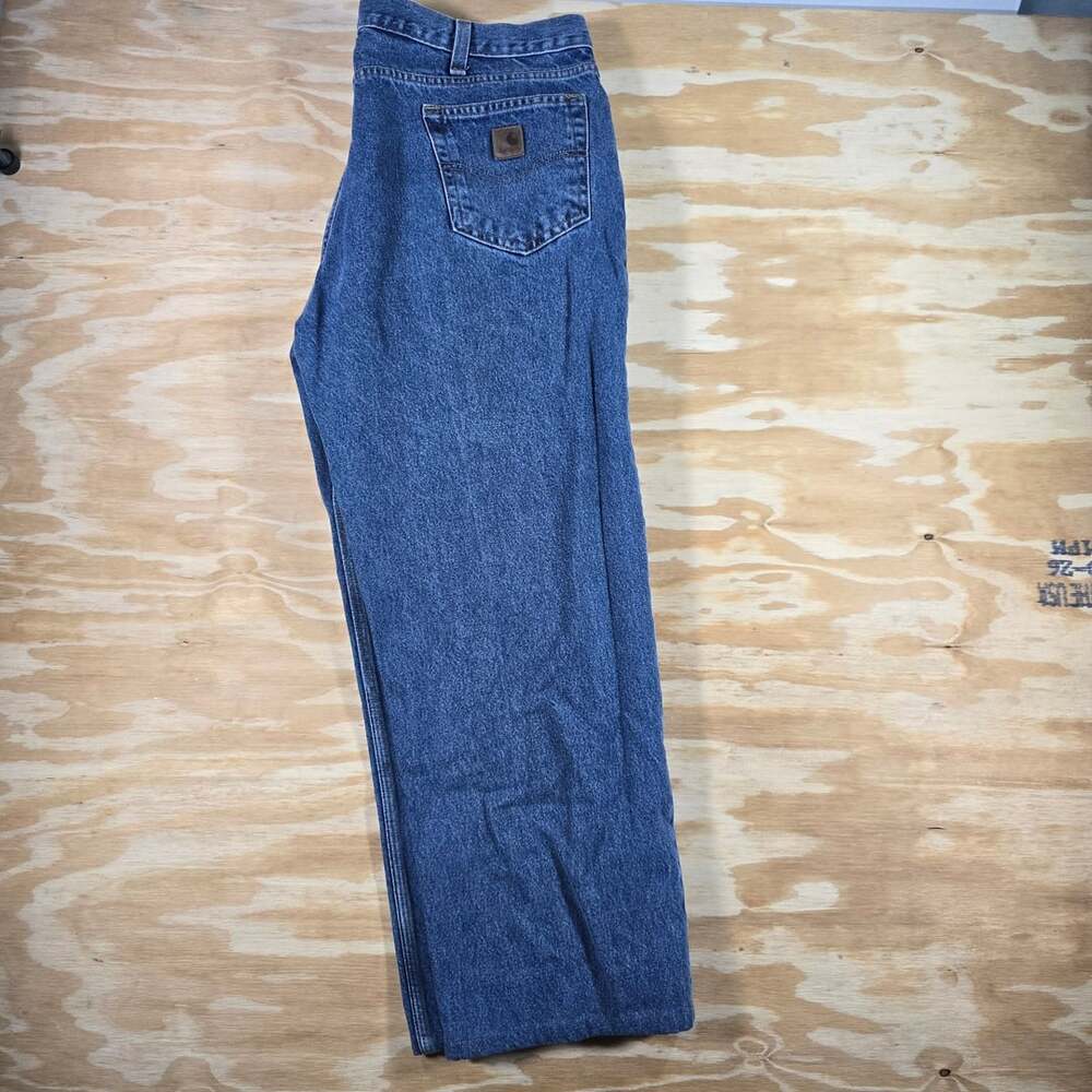 Carhartt B460 DPS Relaxed Fit Denim Work Jeans Size 42x30 Blue